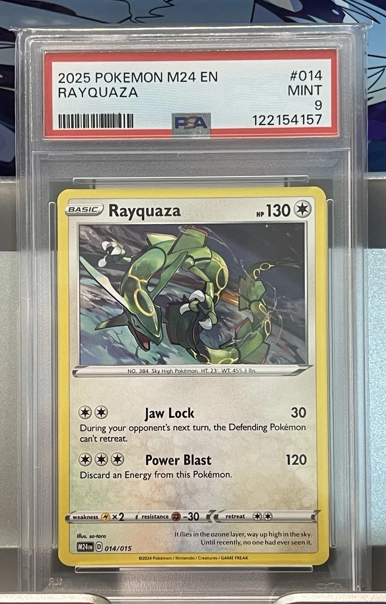 Pokémon TCG Grade 9 Rayquaza Individual Collectible Card Game