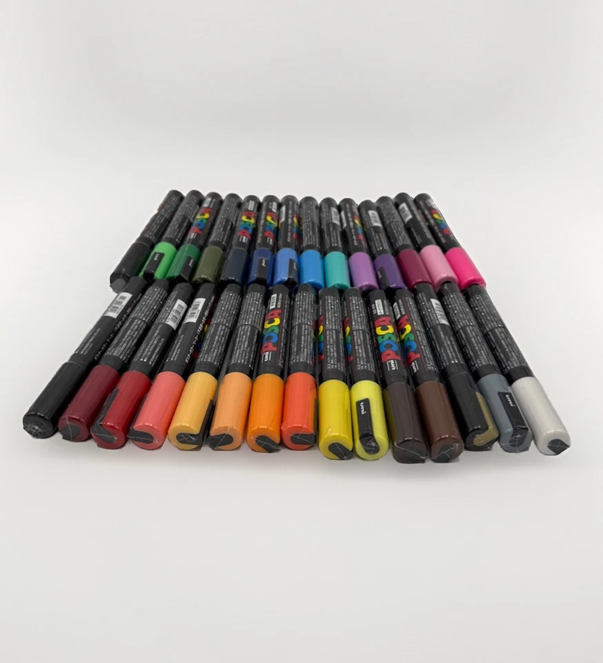 Uni Posca Paint Pen Acrylic Paint Full Set 29 Colors Medium Point Pen Mitsubishi - Image 2 of 4