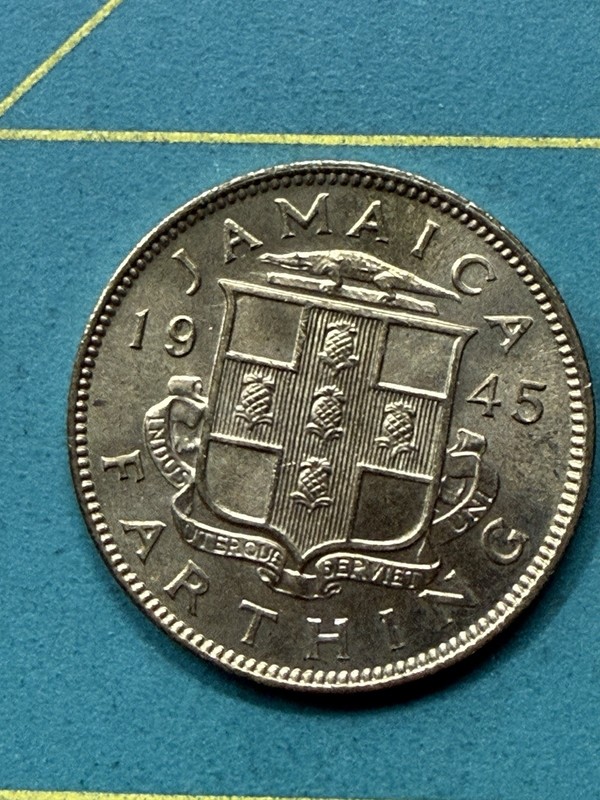 1945 Jamaica 1 Farthing coin