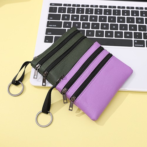 PU Leather Women's Wallet Purse Zippers Coin Purse Wallet Keychain Card Holder - - Picture 2 of 30