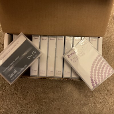 10 Sealed Zonal 8 mm Digital Audio Tape DA 60 Multi-track For Tascam DA-88 Etc.