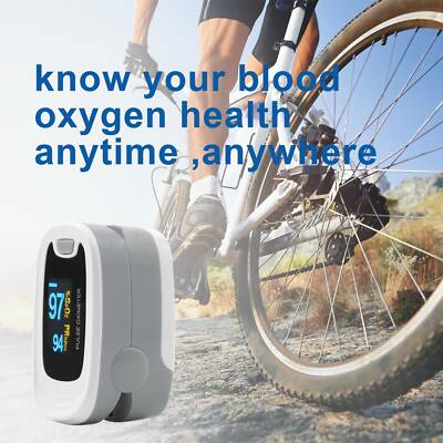 CMS50NA FingerTip Pulse Oximeter Blood Oxygen meter SpO2 Heart Rate Monitor Grey
