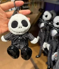 Authentic 2024 New Halloween Jack Skull Plush Keychain Toy Doll  Keyrings