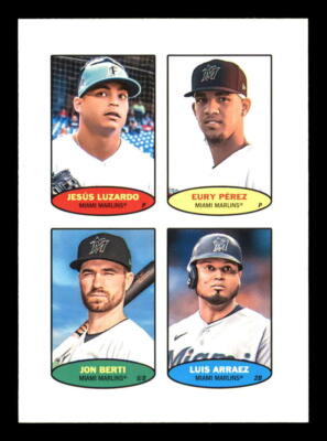 2023 Topps Heritage High 1974 Baseball Stamps White #74S-36 Luis Arraez Marlins