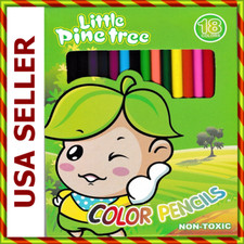  NEW 18 Coloring Pencils Drawing Art Assorted Pre-sharpened Set F- S