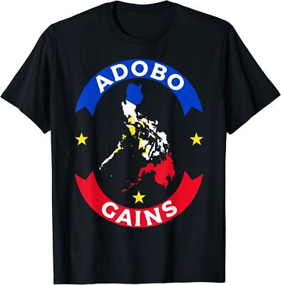 Adobo Gains Filipino Flag Shirt | Pinoy Philippines T Shirt Adobo Gains Filipino Flag Shirt | Pinoy Philippines T Shirt