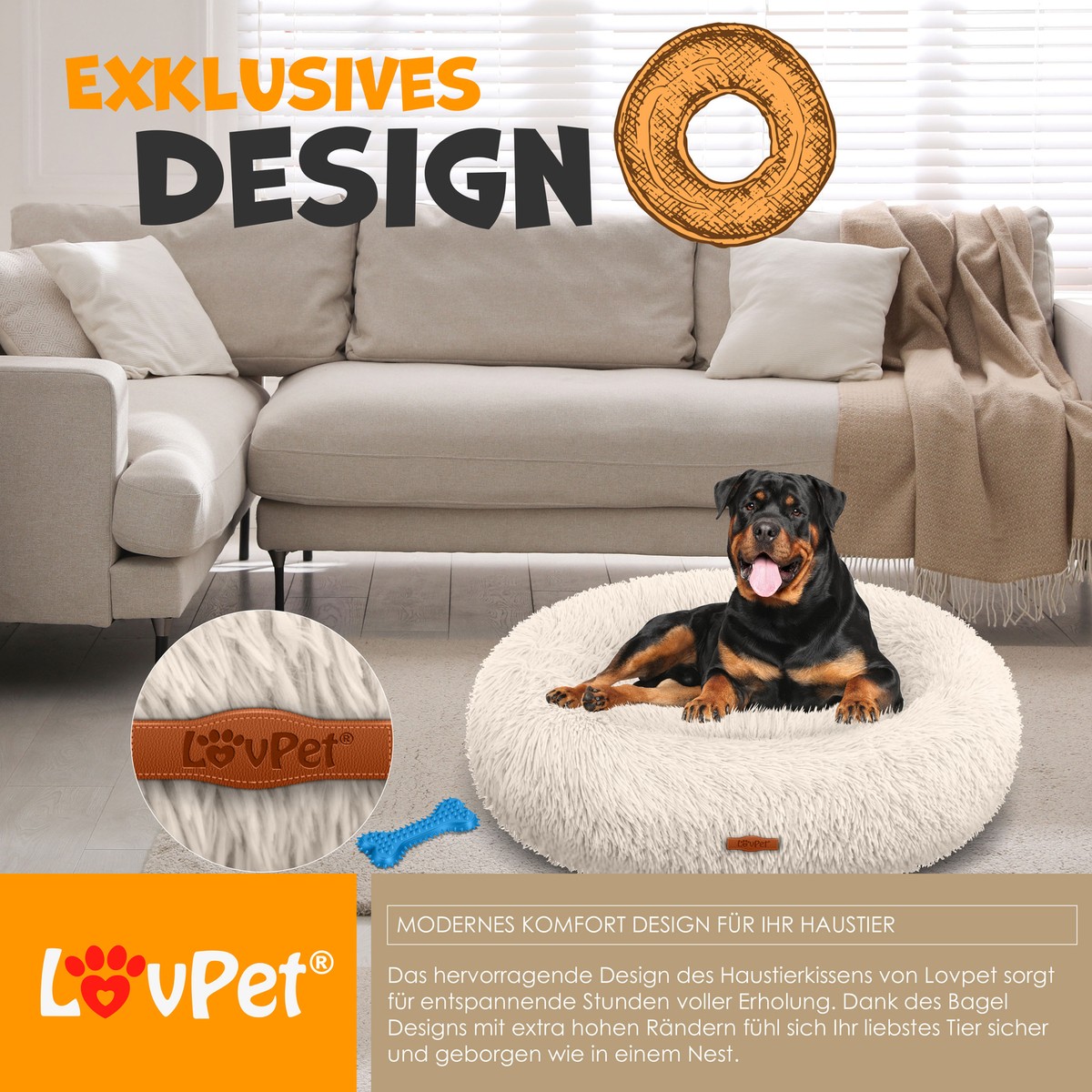 Extra Kleines Hundebett Für Transportbox (55,9 Cm) | Superweicher Plüsch, Waschbar & Rutschfest | In Lila & Anderen Farben