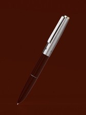 Silver red colour very fine nib fountain pen Hero 329