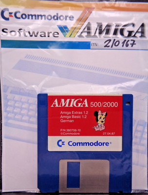 COMMODORE AMIGA -- AMIGA 500/2000 EXTRAS 1.2 & BASIC 1.2 GERMAN (COMMODORE)