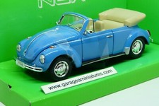 VOLKSWAGEN COCCINELLE CABRIOLET WELLY ECHELLE AU 1/24 EME MINIATURE COLLECTION