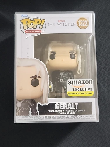 Funko pop - Geralt 1322 - GITD Amazon Exclusive - The Witcher - FREE PROTECTOR