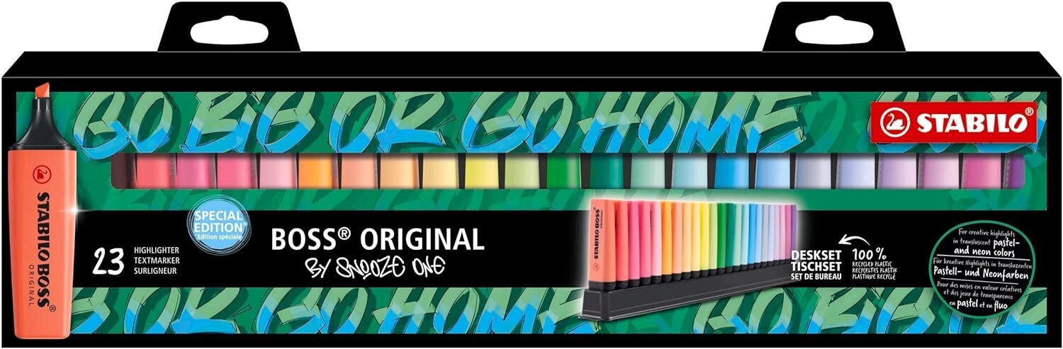 Evidenziatori STABILO BOSS ORIGINAL Special Edition Snooze One 23 Colori Misti