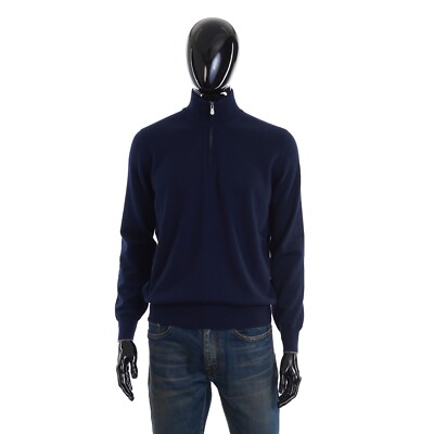 Brunello Cucinelli M0B137427CCB75 関税送料込 BRUNELLO CUCINELLI 1350$ Navy Blue Cashmere Turtleneck