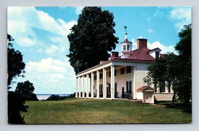 East Front Mount Vernon Virginia Historical Landmark VA c1957 Postcard
