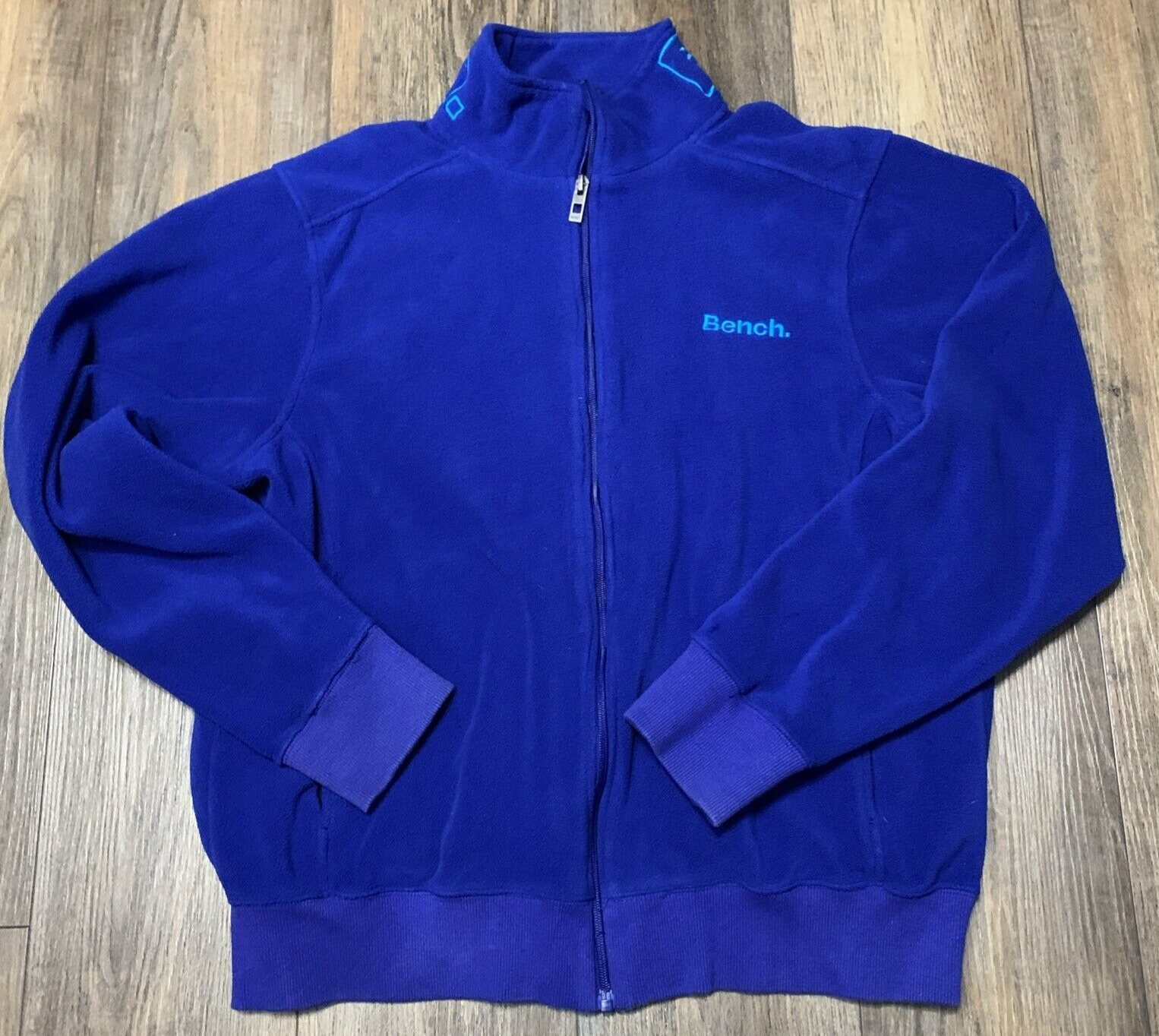 Women's XL Blue Bench Full Zip Fleece Jacket for Outdoor Hiking Gorpcore Style