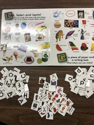 Special Needs Autism Adapted Interactive Book  Letters Aa to Zz (Learning Props)