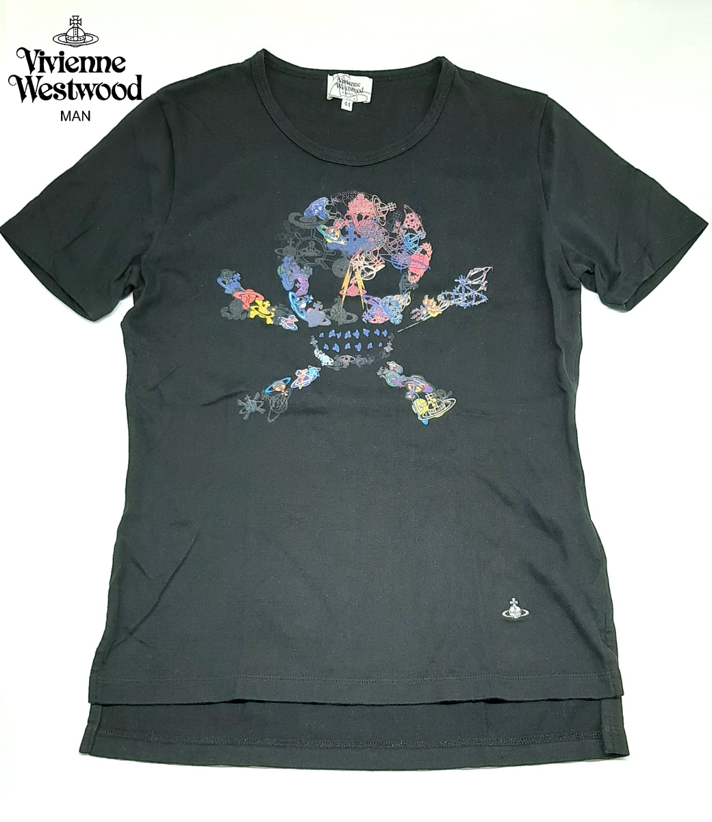Vivienne Westwood MAN Skull t-shirt made of many orbs Unisex Vivienne Westwood MAN Skull t-shirt made of many orbs Unisex