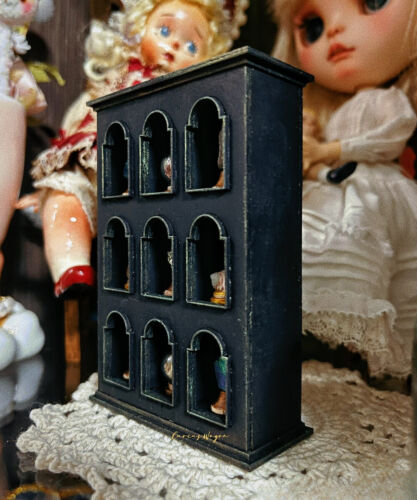 1/12 Scale Dollhouse Miniatures Furniture European Vintage Showcase Unfinished - Picture 1 of 13