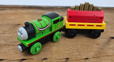 Thomas Train and Friends Wooden Percy with Streamers and Cargo Car