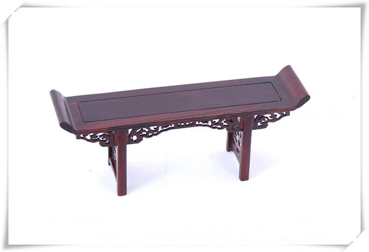   China Red hard suanzhi wood rosewood Miniature table display stand shelf 1 - Image 4 of 4