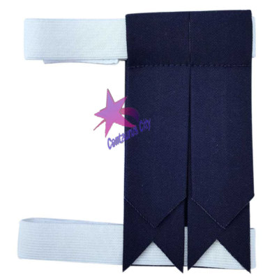 CC Kilt Sock Flashes Plain Navy/Scottish Kilt Schlauchblitze Tartan/Kiltblitze