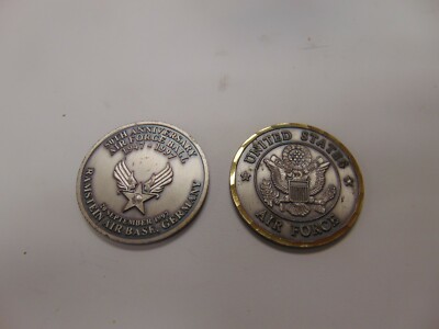 CHALLENGE COIN US AIR FORCE 50TH ANNIVERSARY RAMSTEIN AIR BASE GERMANY 1947-1997