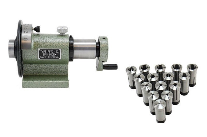 Shars 15 PC 1/8~1” x 16ths 5C Collet Set + Spin Index Fixture New R[