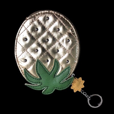 RELIC Studded Pineapple Coin Change ID Purse Zip Bag Key