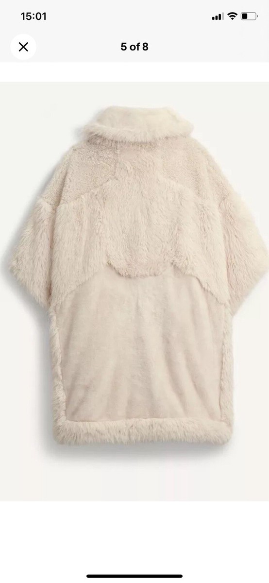 ZARA SRPLS FX FR CT 14 Faux Fur coat M Oversize | eBay UK