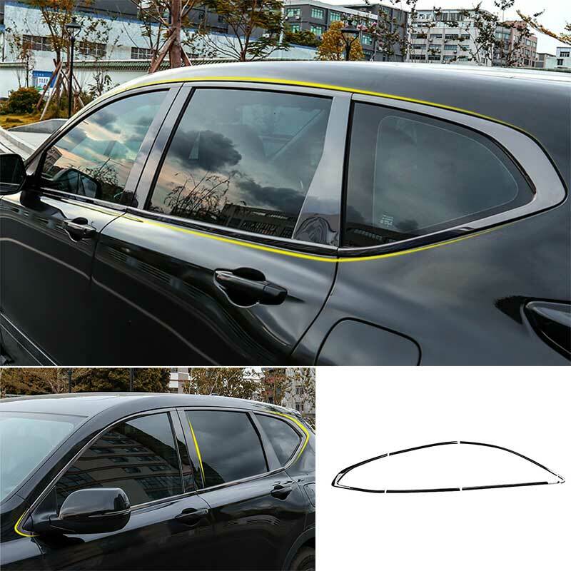 For 20172021 Honda CRV CRV Black Steel Windows Sill Molding Strip Trim 12pcs eBay