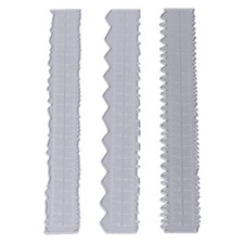 3Pcs Irregular Ruler, Carbon Steel Paper Tearing Ruler Card Making Supplies E...
