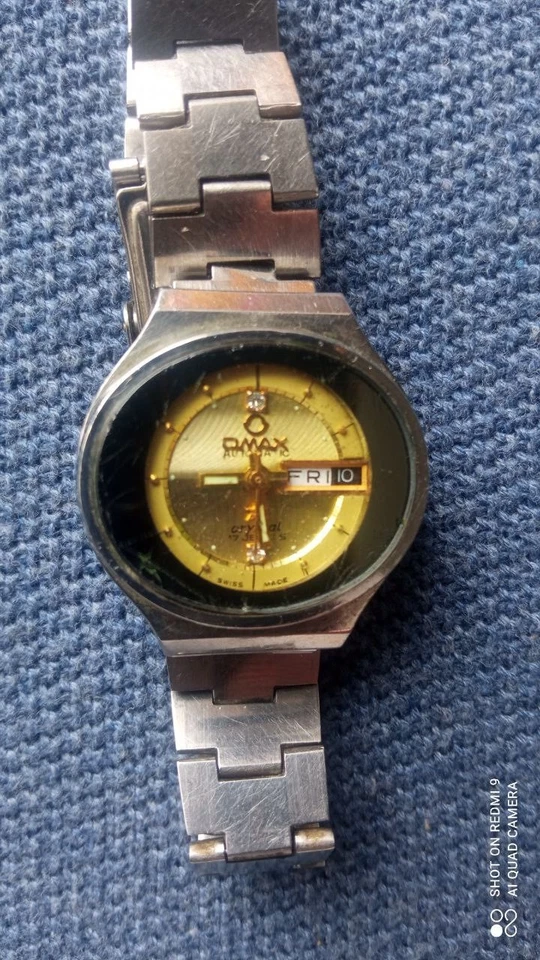 Vintage Omax Crystal Automatic Swiss Made 17j Ladies Watch 27mm - Image 2 of 4