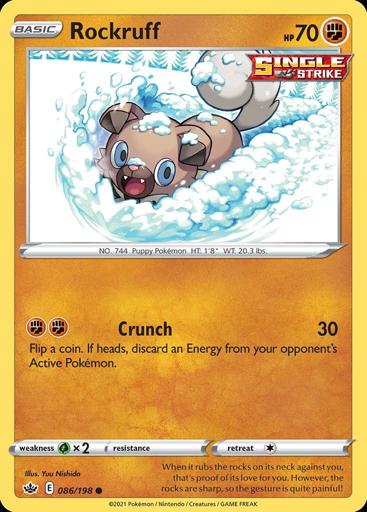 Pokemon Rockruff (86/233) Chilling Reign NM