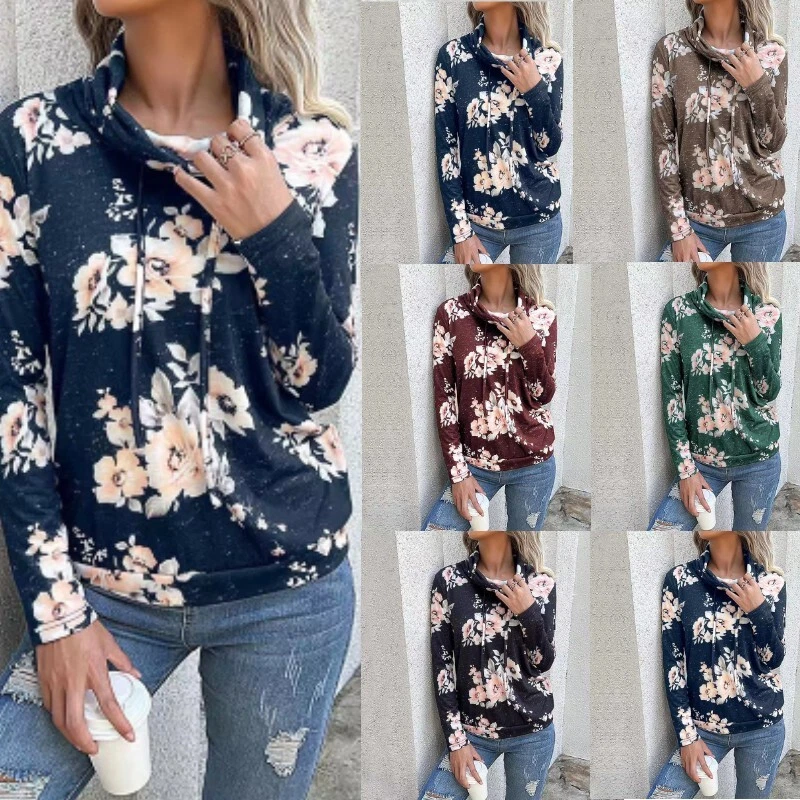 Womens Autumn Blouse Casual Hoodies T-shirts Floral Pullover Tunic Plus  Size | eBay