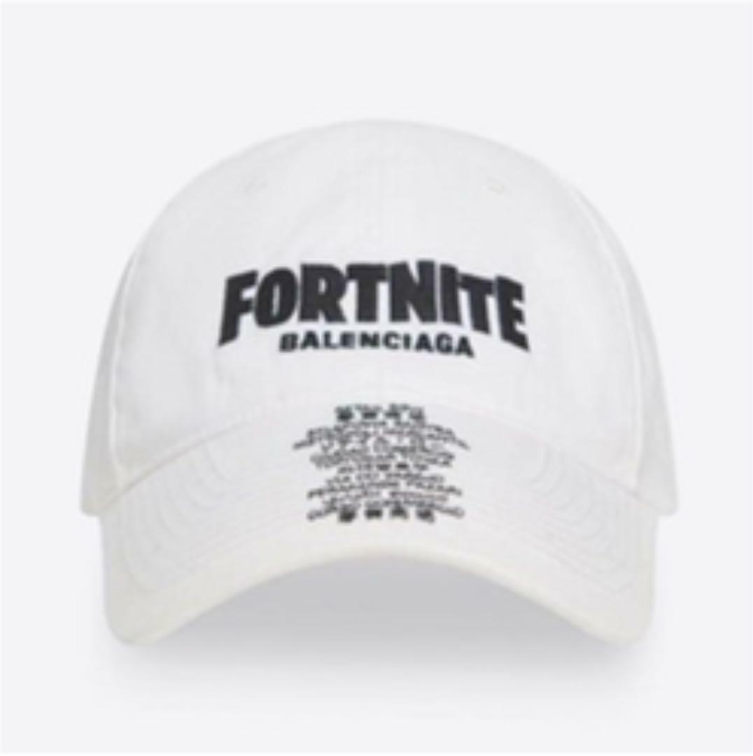 やすさん　専用 BALENCIAGA FORTNITEキャップ 限定48/200 BALENCIAGA × FORTNITE Cap Limited to 200 pieces worldwide White