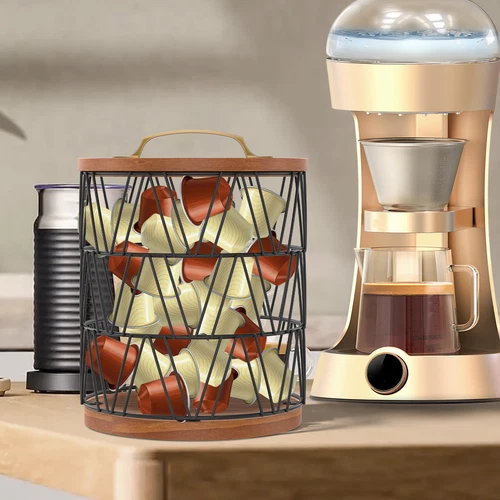 Coffee Pod Holder Space Saving Coffee Pod Organizer Large Capacity TuTAq