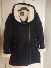 Ladies Black Lightweight Padded Coat By Gelert (sports Direct) Size 16