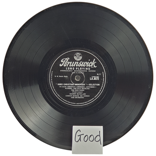 Vtg DANNY KAYE Hans Christian Anderson Vinyl BRUNSWICK UK LA8572 1954 33 Rpm 10" - Picture 4 of 7