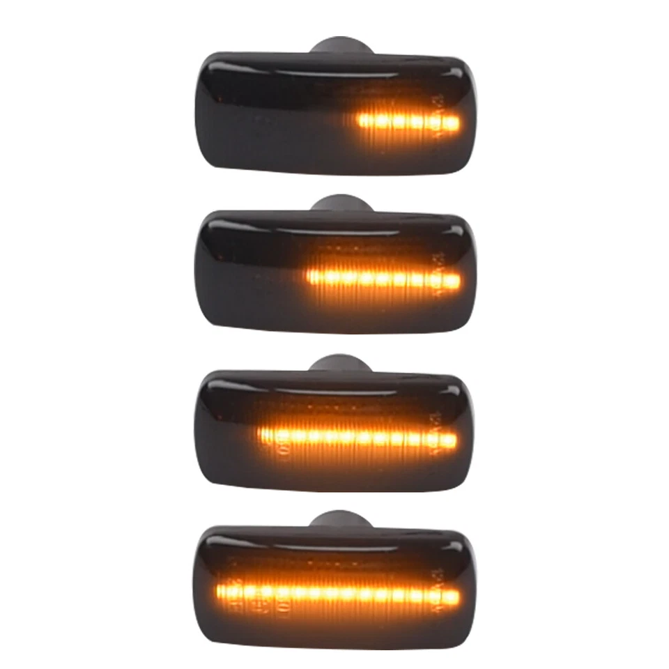 2x Luz indicadora lateral dinâmica LED para Chrysler Town & Country 2008-2013 2014 2015 - Imagem 3 de 4