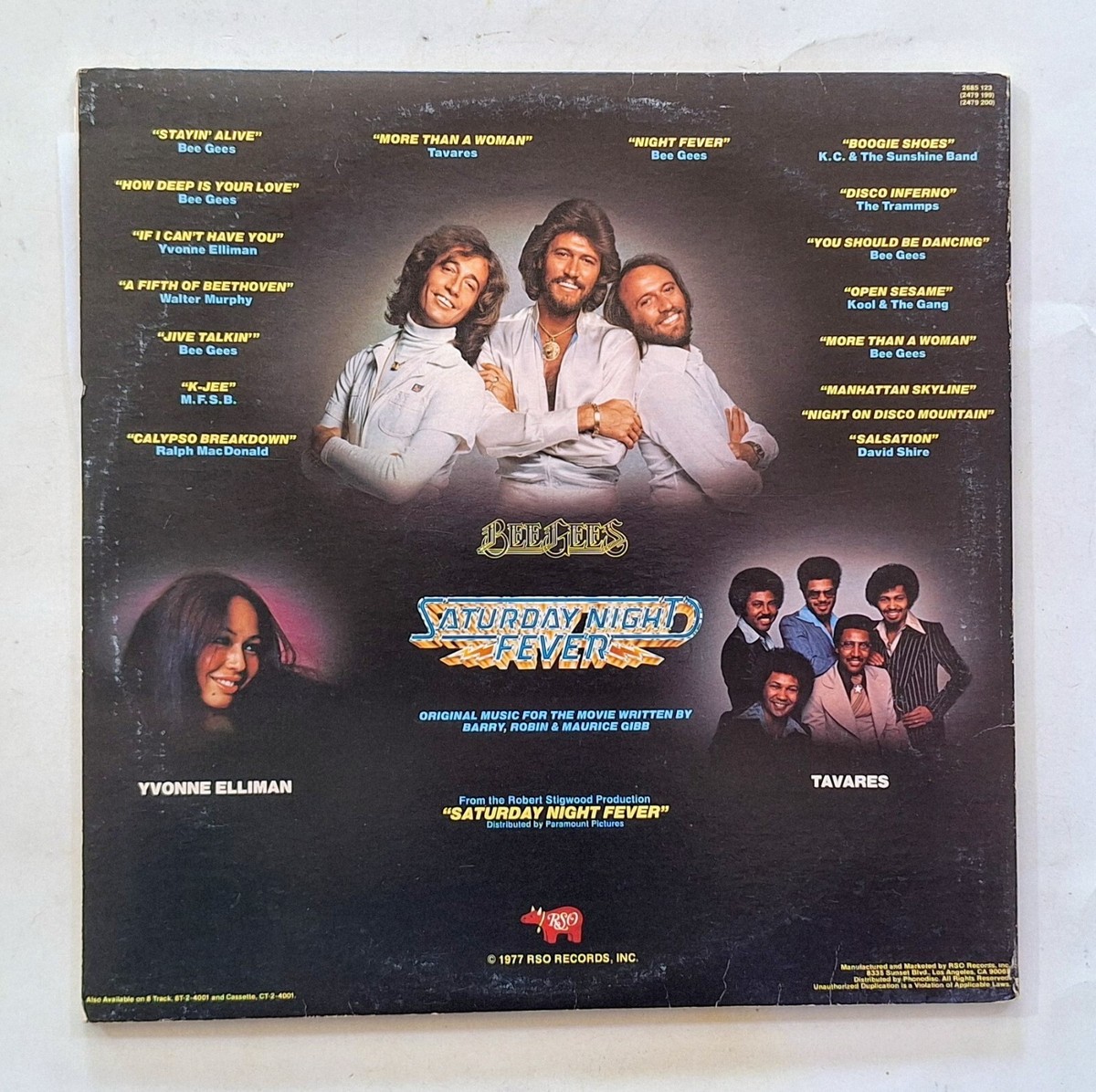 Saturday Night Fever Soundtrack RS-2-4001 1977 DOUBLE Record Set W
