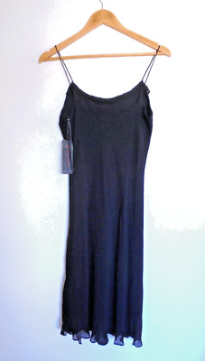 Ralph Lauren NWT Ruffle Designer Little Black Dress  US 8 , Small Defect