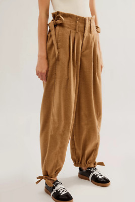 Free People Every Day's A Dream Tie Pants Bronze Combo