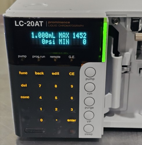 Shimadzu Prominence LC-20AT HPLC Pump Cat No. 228-45001-32 w/LPGE Kit - Picture 3 of 12