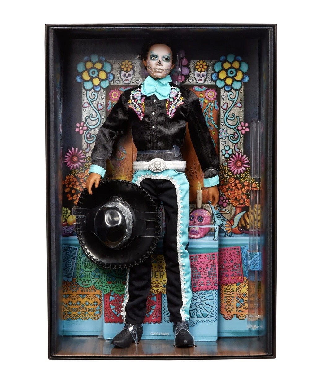 Ken Dia De Muertos 2024 Barbie Doll Day of the Dead Mattel HRM73