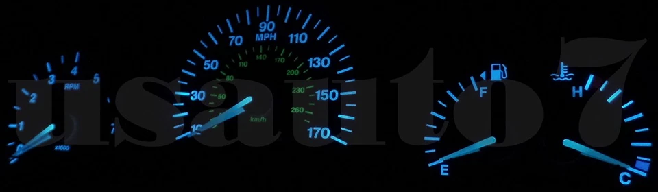 Dash Instrument Cluster Gauges AQUA BLUE LED LIGHT KIT Fits 97-03 Jaguar XK8 XKR Foto 4 de 4