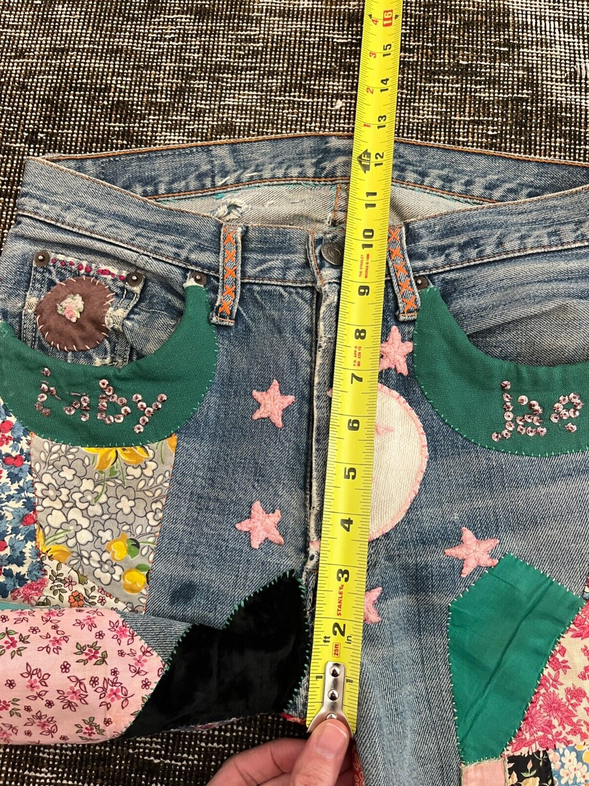 Very Special Rare Original Patchwork Embroidered … - image 18