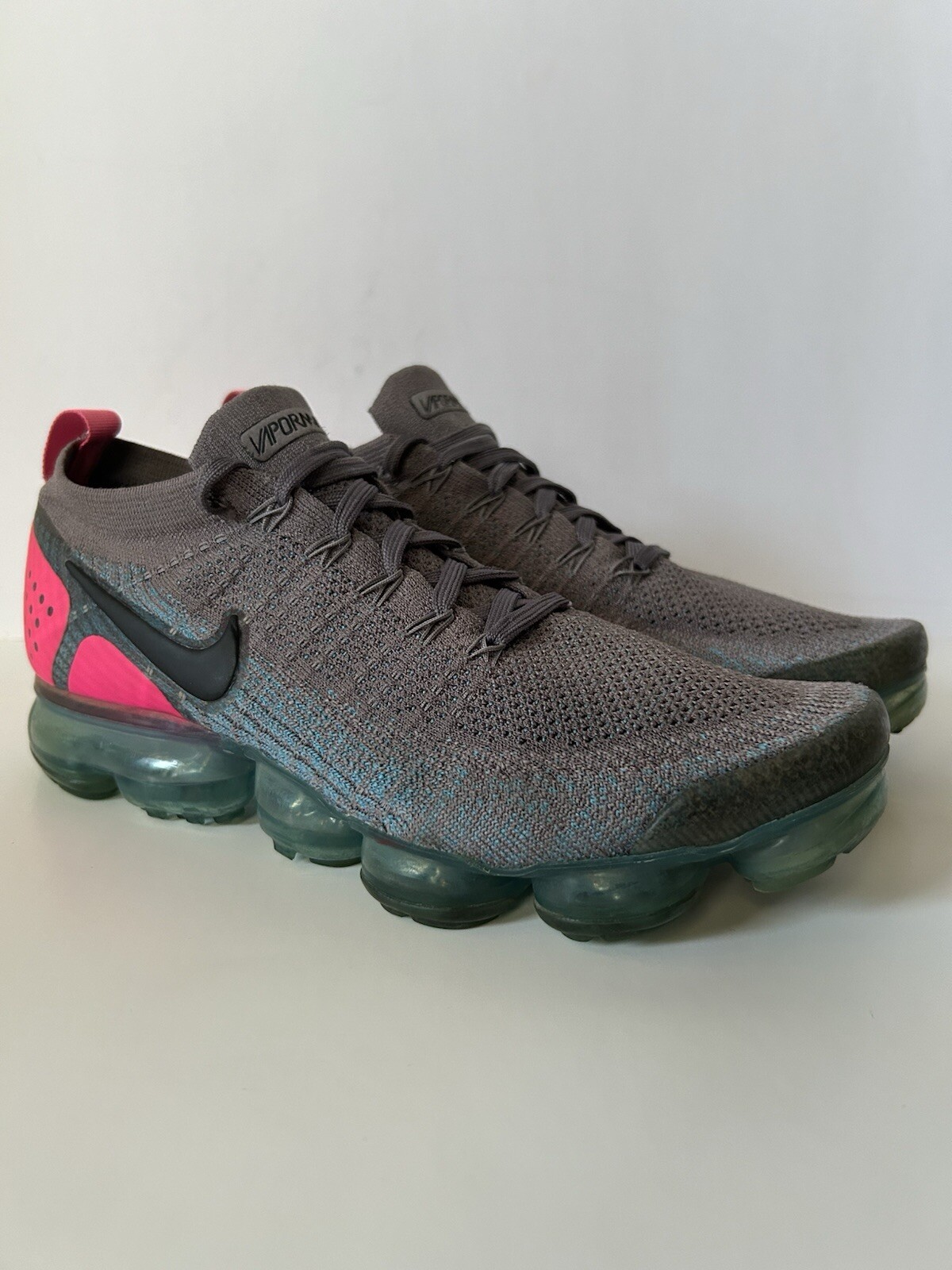 Nike Air VaporMax Flyknit 2 'Gunsmoke' Men’s Size 10 South beach 942842-004