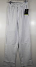 Men's KD110 Barco Scrub pant Size SMT WHITE Zip Front Pant