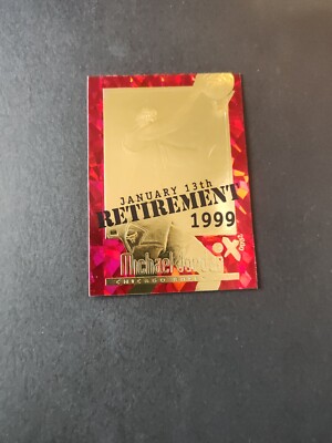 Michael Jordan 1996-97 Skybox Ex-2000 23KT GOLD Card HOF Serial