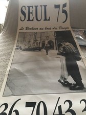 AFFICHE MINITEL 3615 3614 SEUL 75 au format pantalon